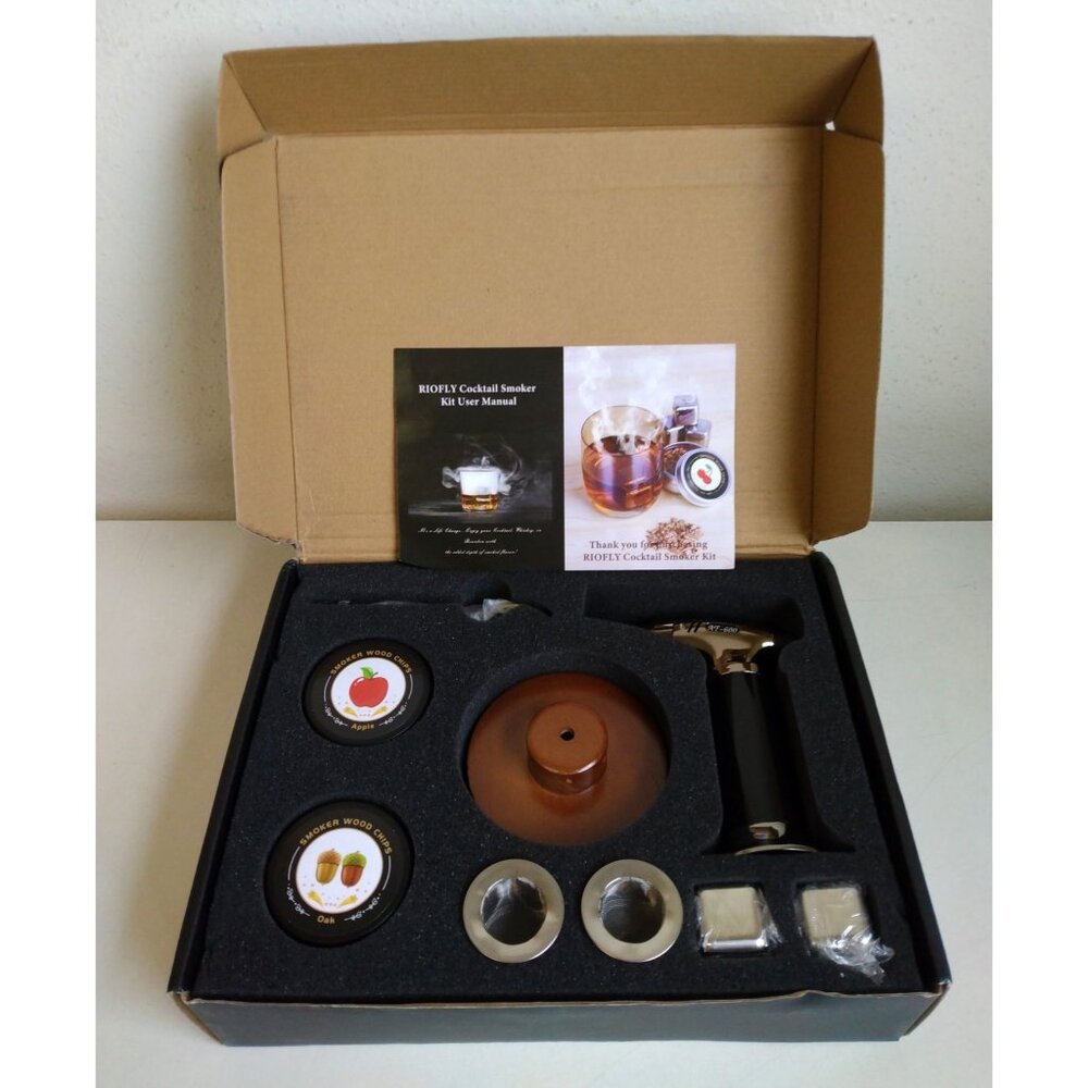 Men’s Cocktail Smoker Kit for Whiskey Bourbon Cocktails Wine